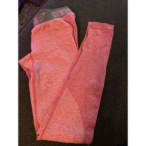 Dusky pink marl/charcoal flex leggings